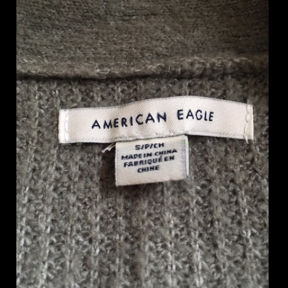 AEO Green Soft Slouchy Button Cardigan - Picture 5 of 5